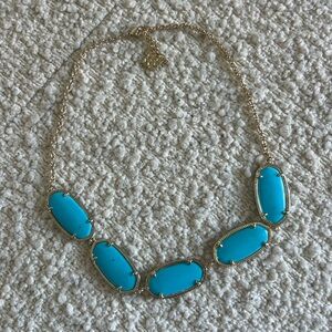 Kendra Scott Gold and Turquoise Necklace